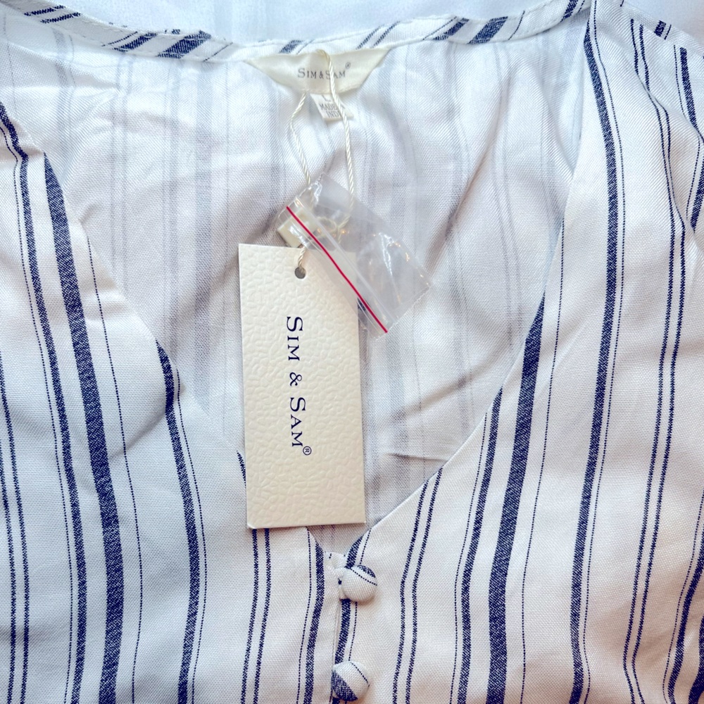 Sim and Sam Short Sleeve Blouse